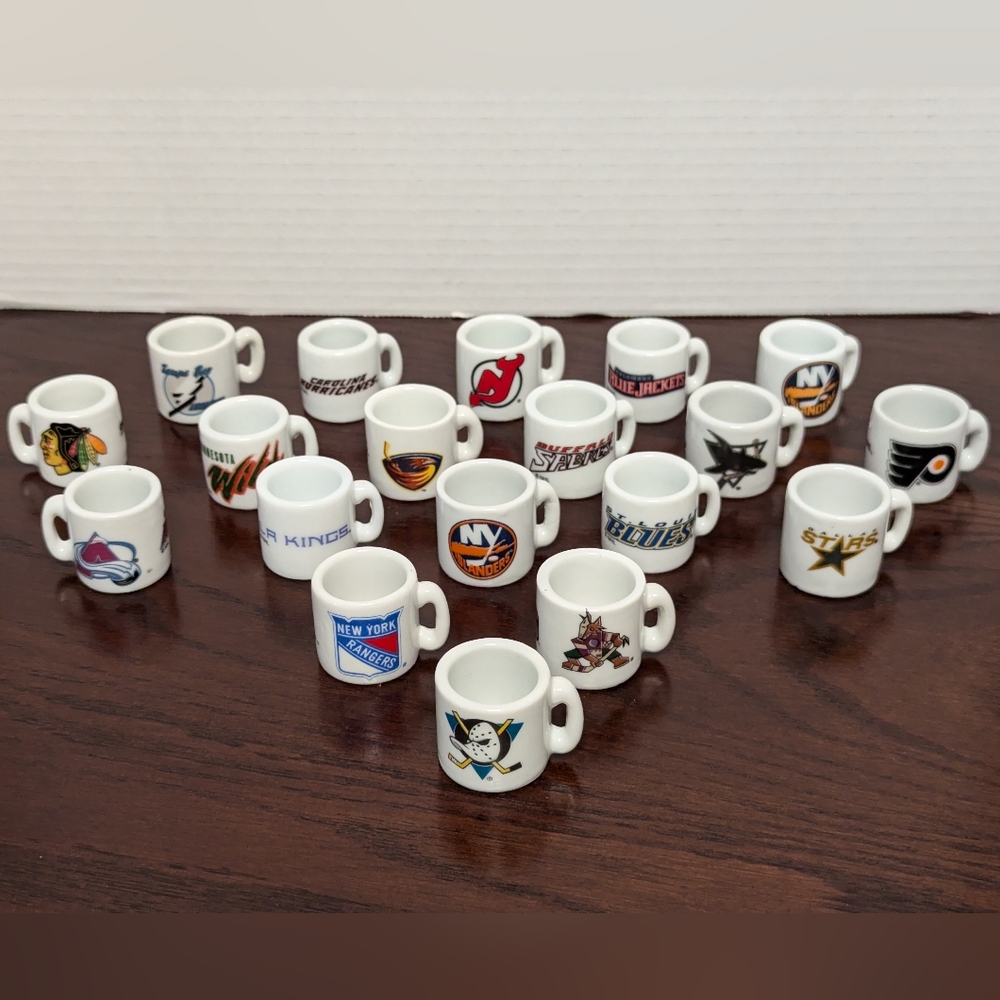 Vintage NHL Mini Mug Cup Hockey Collection